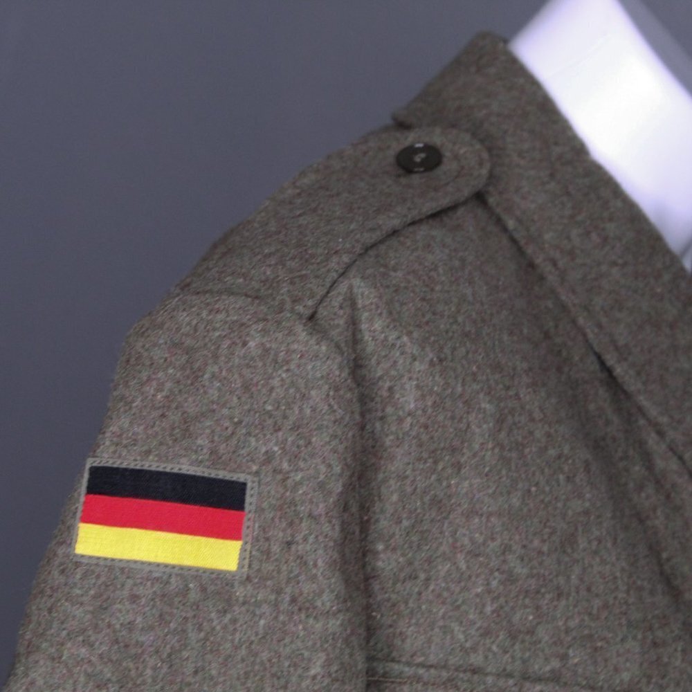 Vintage German Wool Military Tunic Coat